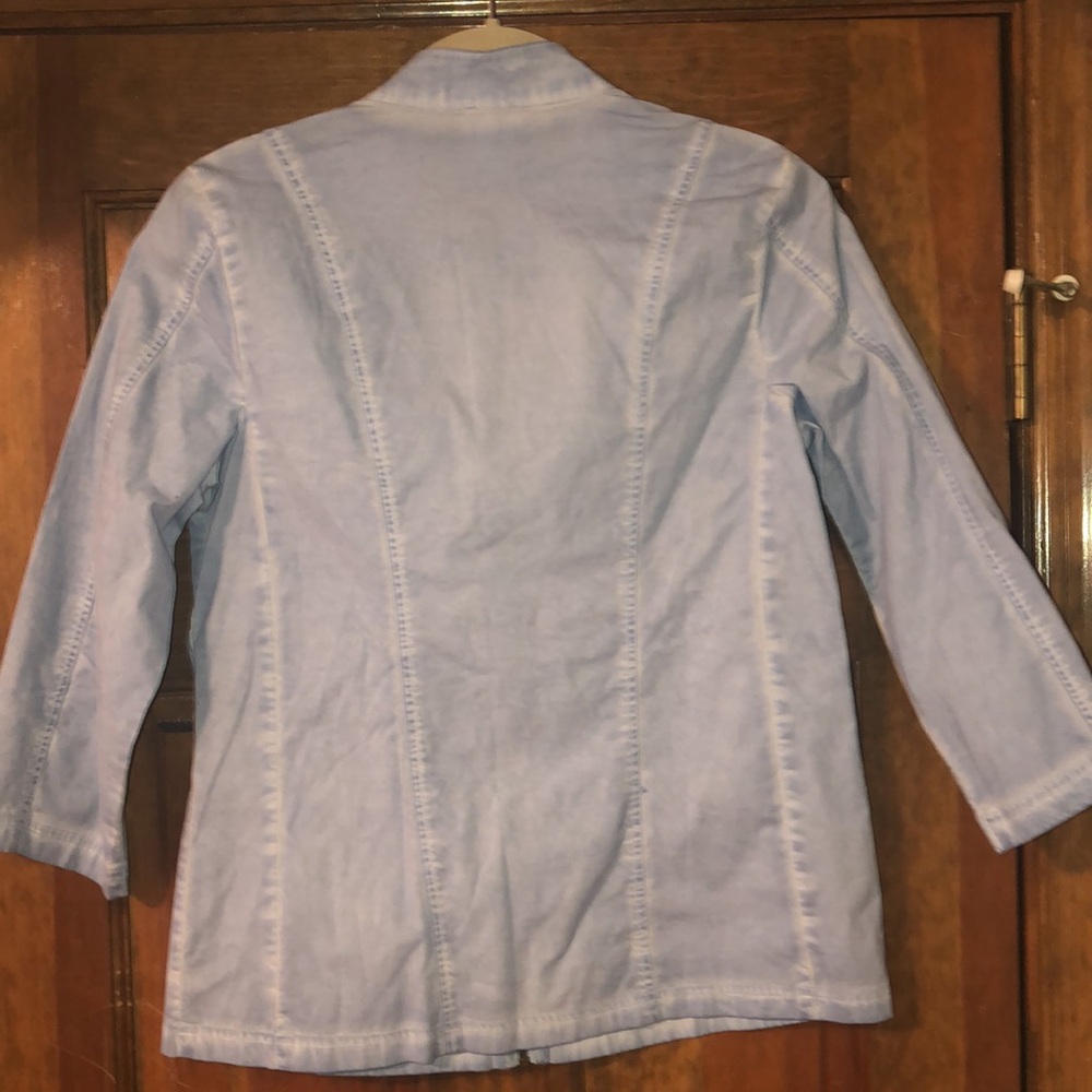 NWT light blue 3/4 sleeve Zenergy by Chico jacket - Picture 4 of 5